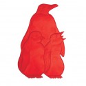 Lot de 5 Stickers figurines antidérapantes de douche ou baignoire Caoutchouc Pinguoins 9,2x15cm Multicolor MSV MSV
