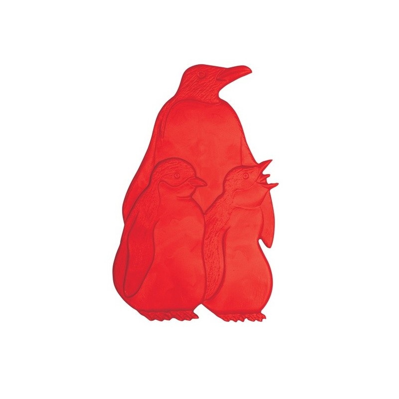 Lot de 5 Stickers figurines antidérapantes de douche ou baignoire Caoutchouc Pinguoins 9,2x15cm Multicolor MSV MSV