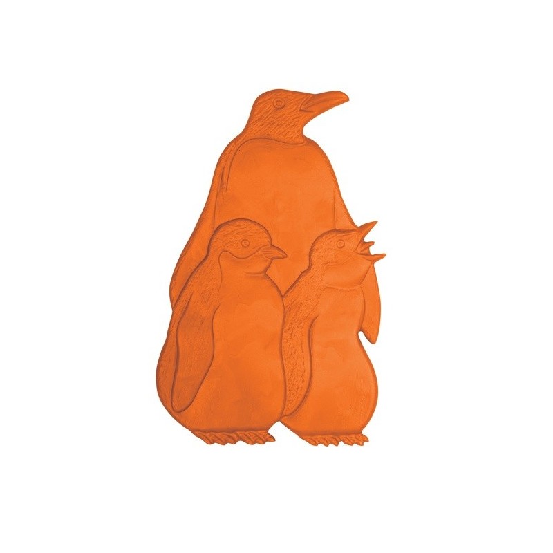 Lot de 5 Stickers figurines antidérapantes de douche ou baignoire Caoutchouc Pinguoins 9,2x15cm Multicolor MSV MSV