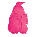 Lot de 5 Stickers figurines antidérapantes de douche ou baignoire Caoutchouc Pinguoins 9,2x15cm Multicolor MSV MSV