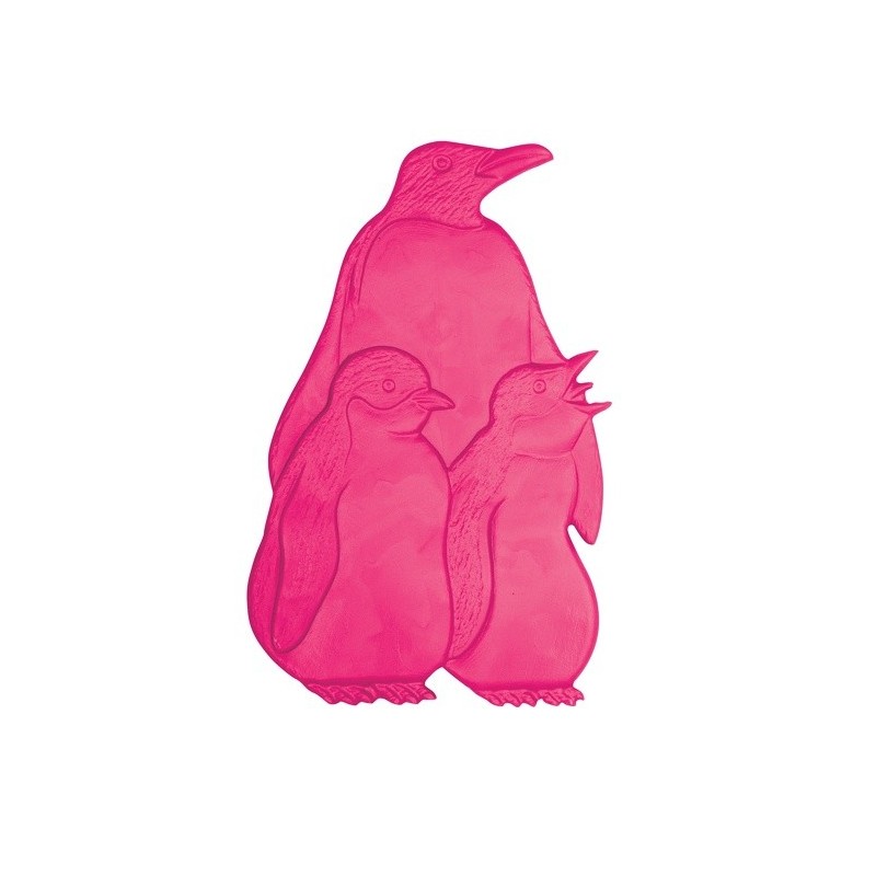 Lot de 5 Stickers figurines antidérapantes de douche ou baignoire Caoutchouc Pinguoins 9,2x15cm Multicolor MSV MSV