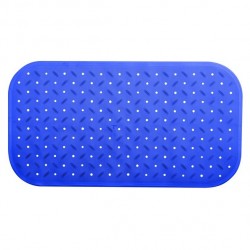 MSV tapis Fond de baignoire antidérapant Caoutchouc CLASS 36x65cm Bleu