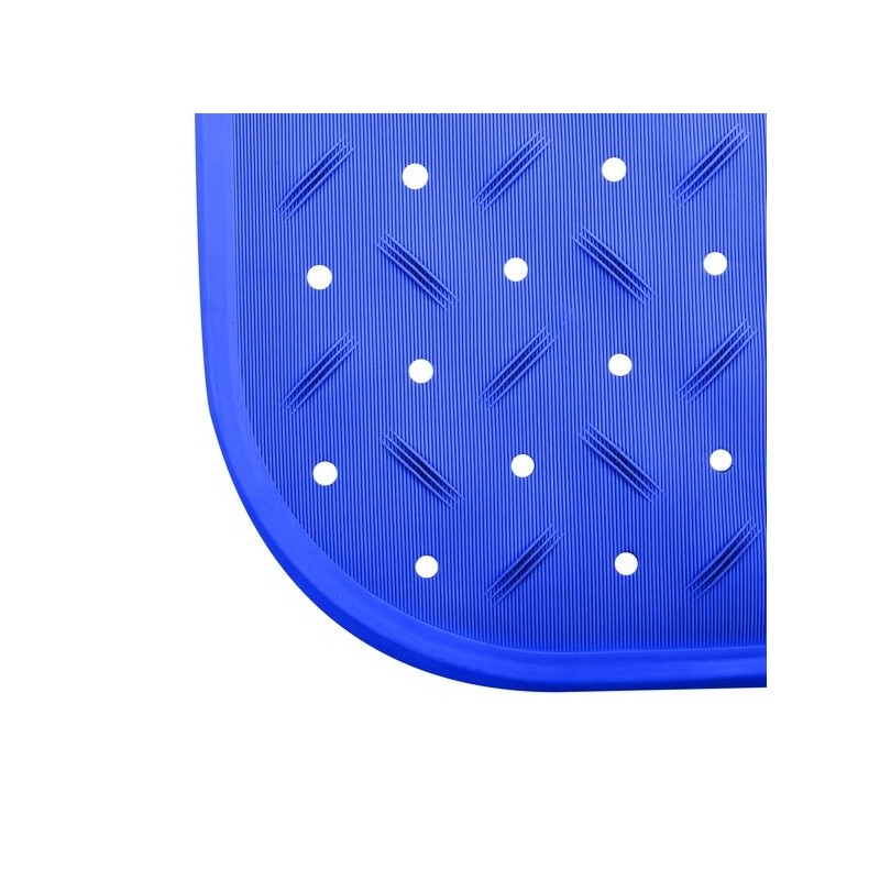tapis Fond de baignoire antidérapant Caoutchouc CLASS 36x65cm Bleu MSV MSV