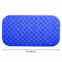 tapis Fond de baignoire antidérapant Caoutchouc CLASS 36x65cm Bleu MSV MSV