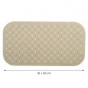 tapis Fond de baignoire antidérapant Caoutchouc CLASS 36x65cm Beige MSV MSV