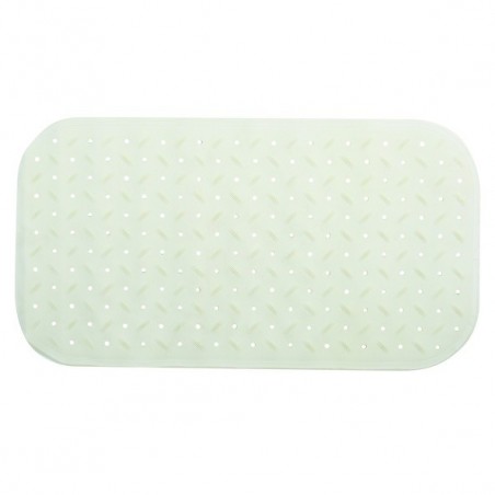 MSV tapis Fond de baignoire antidérapant Caoutchouc CLASS 36x65cm Blanc MSV