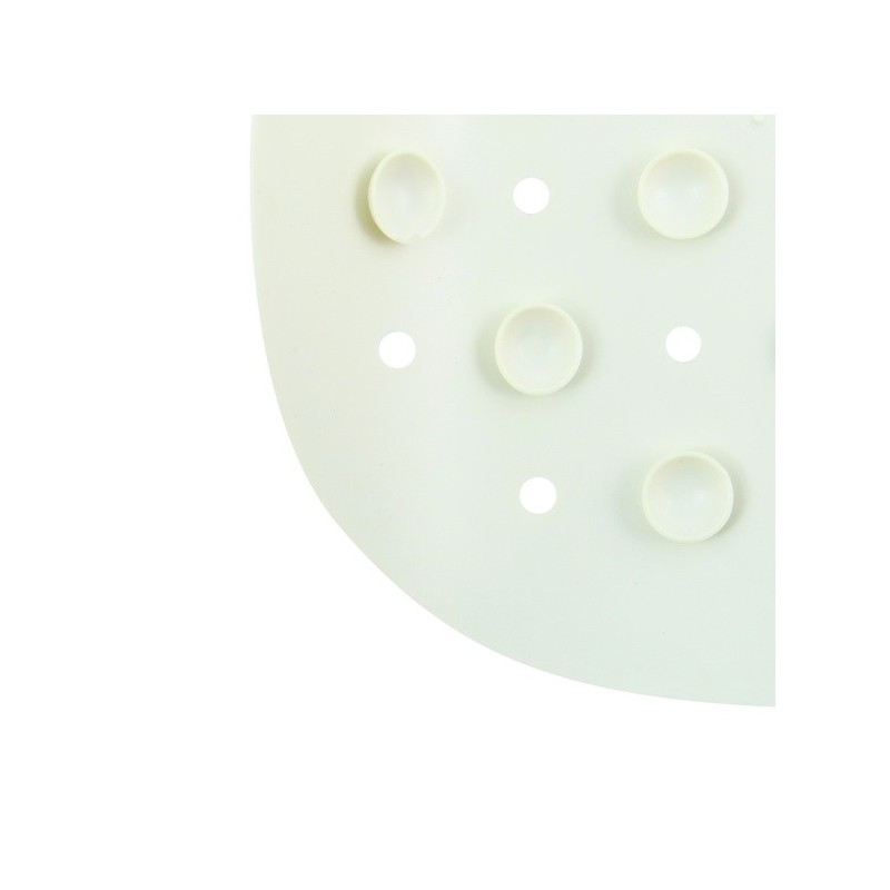 MSV tapis Fond de baignoire antidérapant Caoutchouc CLASS 36x65cm Blanc MSV