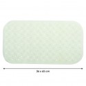 MSV tapis Fond de baignoire antidérapant Caoutchouc CLASS 36x65cm Blanc MSV