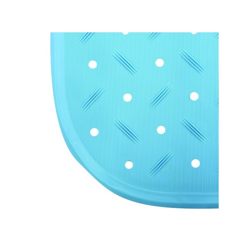 tapis Fond de baignoire antidérapant Caoutchouc CLASS 36x65cm Bleu Ciel MSV MSV