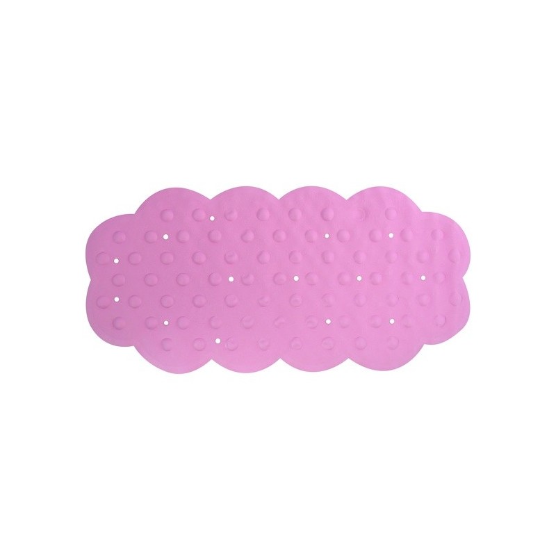 MSV Tapis fond de baignoire Caoutchouc 44X92cm Rose MSV
