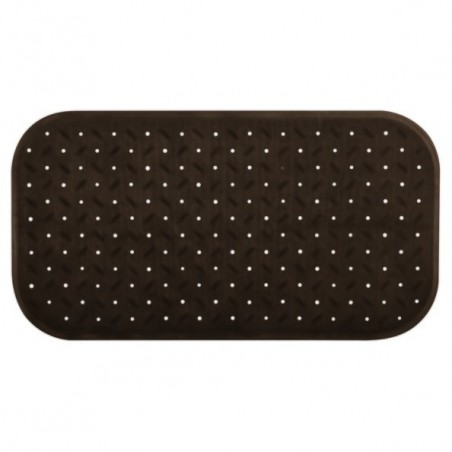 MSV tapis Fond de baignoire antidérapant Caoutchouc CLASS 36x65cm Chocolat MSV