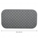 MSV tapis Fond de baignoire antidérapant Caoutchouc CLASS 36x65cm Gris MSV