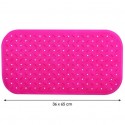 tapis Fond de baignoire antidérapant Caoutchouc CLASS 36x65cm Rose Fuschia MSV MSV