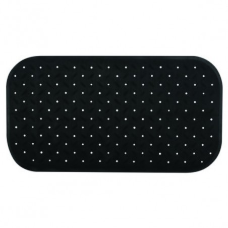 tapis Fond de baignoire antidérapant Caoutchouc CLASS 36x65cm Noir MSV MSV
