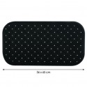 tapis Fond de baignoire antidérapant Caoutchouc CLASS 36x65cm Noir MSV MSV