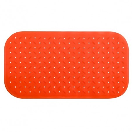 MSV tapis Fond de baignoire antidérapant Caoutchouc CLASS 36x65cm Orange MSV