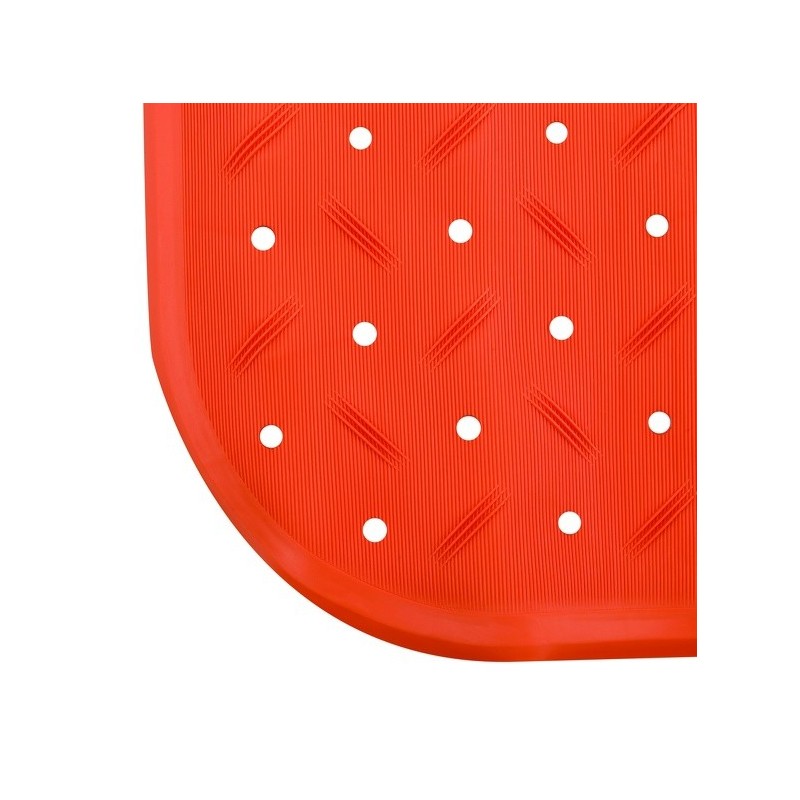 MSV tapis Fond de baignoire antidérapant Caoutchouc CLASS 36x65cm Orange MSV