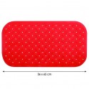 tapis Fond de baignoire antidérapant Caoutchouc CLASS 36x65cm Rouge MSV MSV