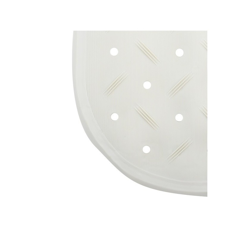 MSV Tapis Fond de baignoire antidérapant Caoutchouc CLASS 36x76cm Blanc MSV