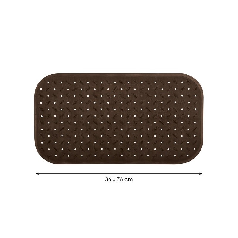 Tapis Fond de baignoire antidérapant Caoutchouc CLASS 36x76cm Chocolat MSV MSV