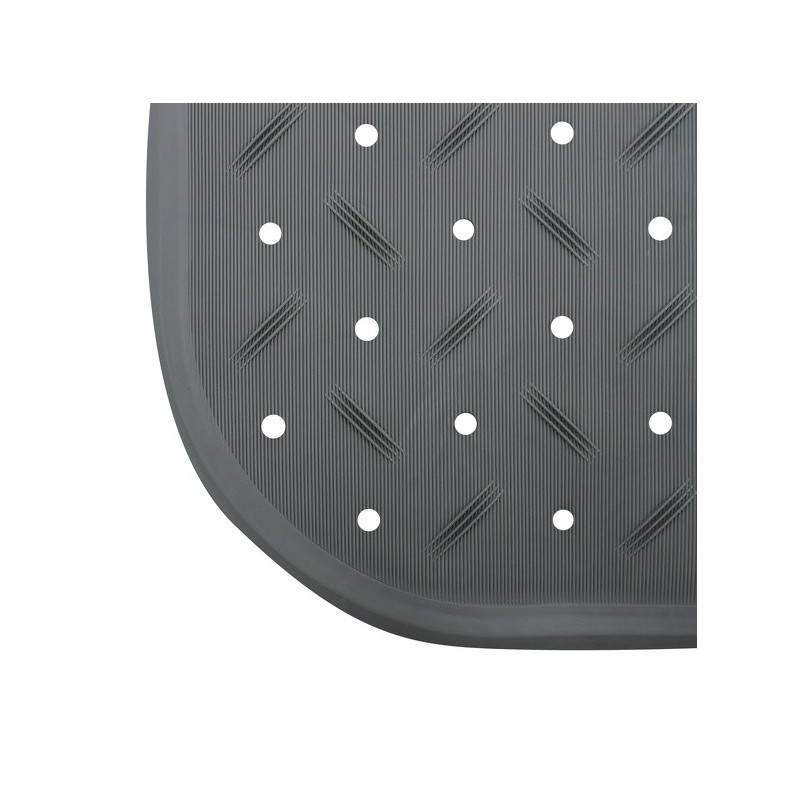 MSV Tapis Fond de baignoire antidérapant Caoutchouc CLASS 36x76cm Gris MSV