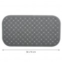 MSV Tapis Fond de baignoire antidérapant Caoutchouc CLASS 36x76cm Gris MSV