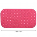 Tapis Fond de baignoire antidérapant Caoutchouc CLASS 36x76cm Rose Fuschia MSV MSV