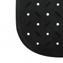 MSV Tapis Fond de baignoire antidérapant Caoutchouc CLASS 36x76cm Noir MSV