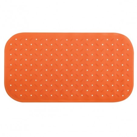 MSV Tapis Fond de baignoire antidérapant Caoutchouc CLASS 36x76cm Orange MSV