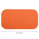 MSV Tapis Fond de baignoire antidérapant Caoutchouc CLASS 36x76cm Orange MSV