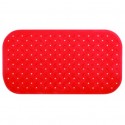 MSV Tapis Fond de baignoire antidérapant Caoutchouc CLASS 36x76cm Rouge MSV