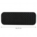tapis Fond de baignoire antidérapant Caoutchouc CLASS 36x97cm Noir MSV MSV