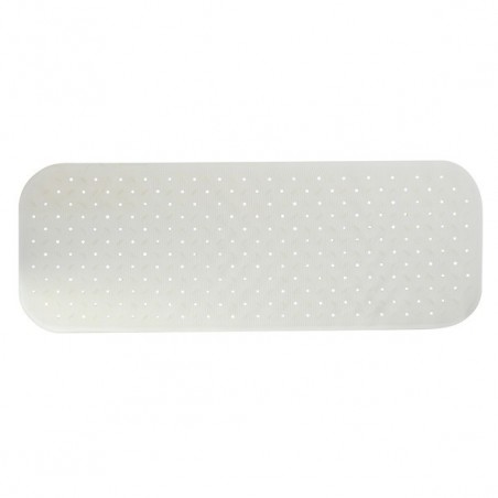 MSV Tapis Fond de baignoire antidérapant Caoutchouc CLASS 36x97cm Blanc MSV