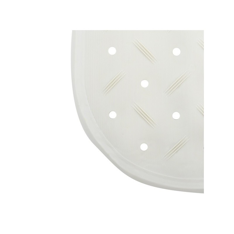 MSV Tapis Fond de baignoire antidérapant Caoutchouc CLASS 36x97cm Blanc MSV