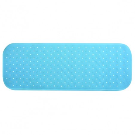 MSV Tapis Fond de baignoire antidérapant Caoutchouc CLASS 36x97cm Bleu Ciel MSV