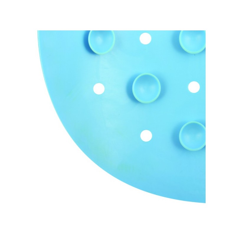 MSV Tapis Fond de baignoire antidérapant Caoutchouc CLASS 36x97cm Bleu Ciel MSV