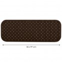 MSV Tapis Fond de baignoire antidérapant Caoutchouc CLASS 36x97cm Chocolat MSV