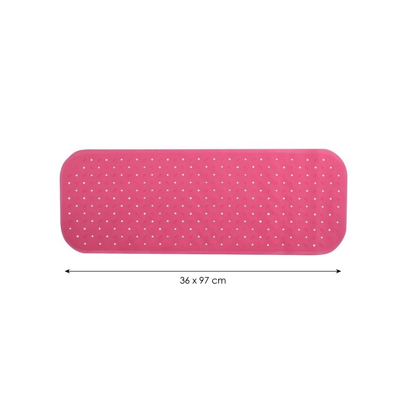 Tapis Fond de baignoire antidérapant Caoutchouc CLASS 36x97cm Fuschia MSV MSV