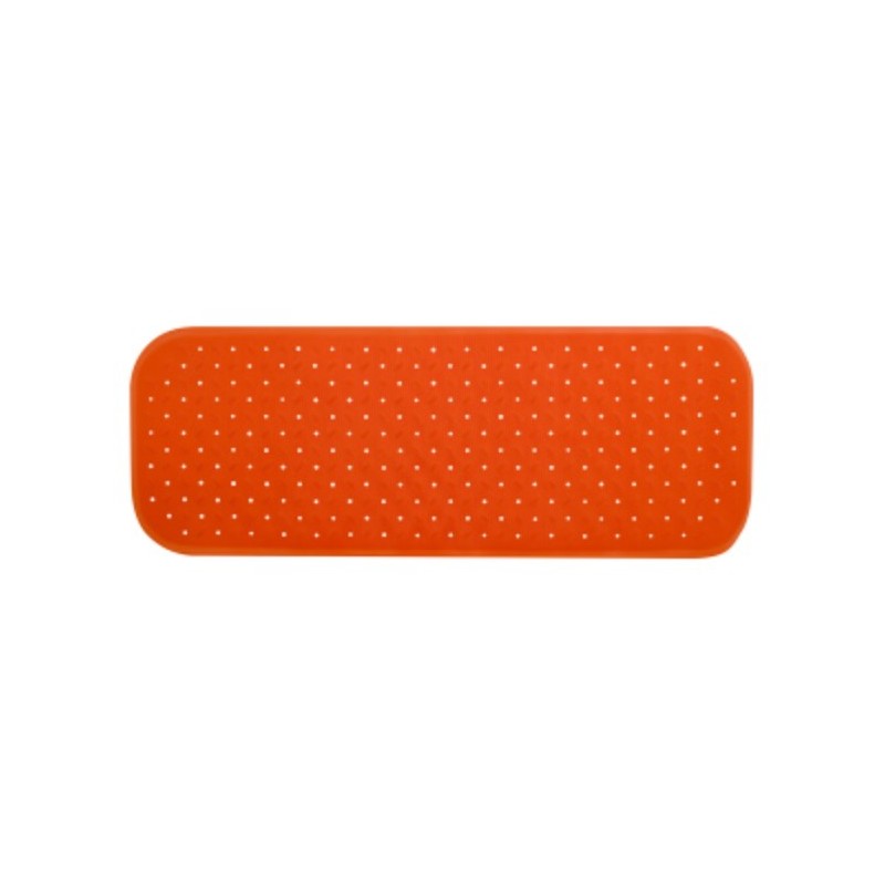 MSV Tapis Fond de baignoire antidérapant Caoutchouc CLASS 36x97cm Orange MSV