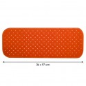 Tapis Fond de baignoire antidérapant Caoutchouc CLASS 36x97cm Orange MSV MSV