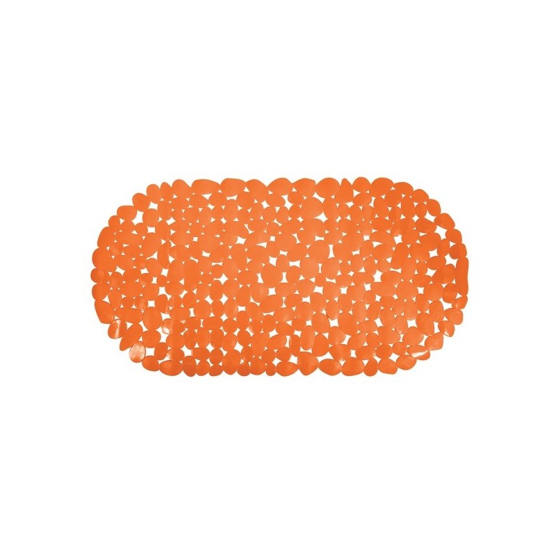 Tapis Fond de baignoire PVC GALETS 35x68cm Orange MSV MSV