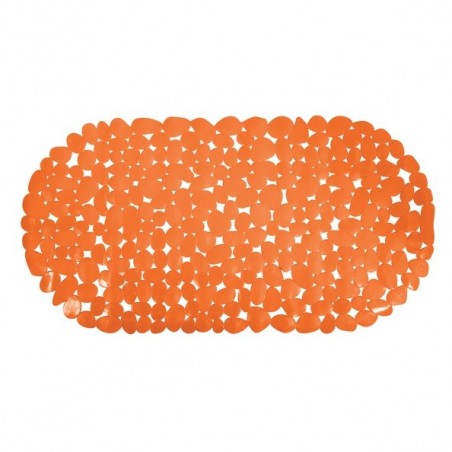 Tapis Fond de baignoire PVC GALETS 35x68cm Orange MSV MSV