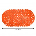 Tapis Fond de baignoire PVC GALETS 35x68cm Orange MSV MSV