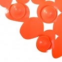 Tapis Fond de baignoire PVC GALETS 35x68cm Orange MSV MSV