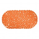 MSV Tapis Fond de baignoire PVC GALETS 35x68cm Orange MSV