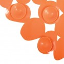 MSV Tapis Fond de baignoire PVC GALETS 35x68cm Orange MSV