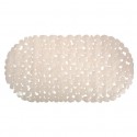 MSV Tapis Fond de baignoire PVC GALETS 35x68cm Beige MSV