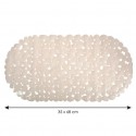 MSV Tapis Fond de baignoire PVC GALETS 35x68cm Beige MSV