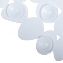 MSV Tapis Fond de baignoire PVC GALETS 35x68cm Blanc MSV