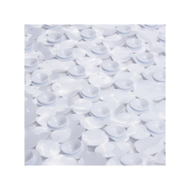 MSV Tapis Fond de baignoire PVC GALETS 35x68cm Blanc MSV